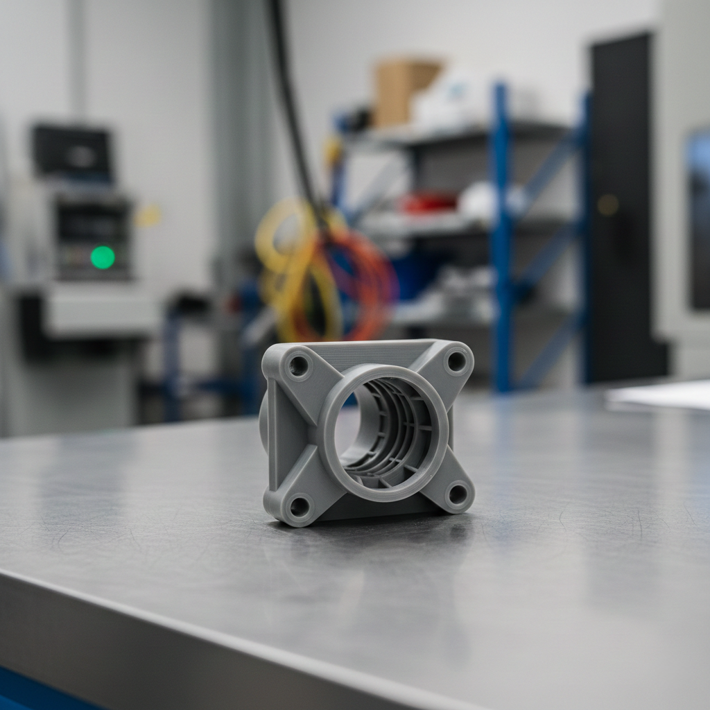 Konstruktiv ausgelegtes Kunststoffbauteil für den industriellen 3D-Druck