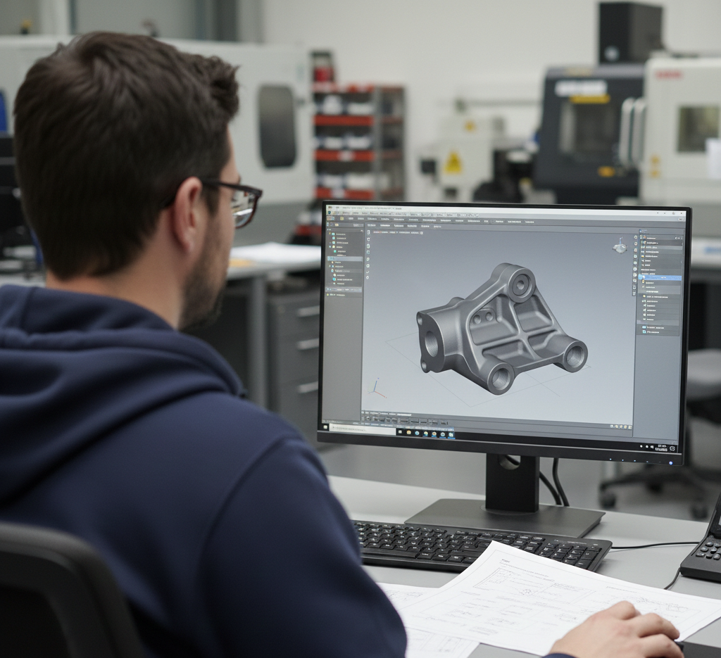 Konstruktion eines industriellen Bauteils auf Basis eines Referenzteils