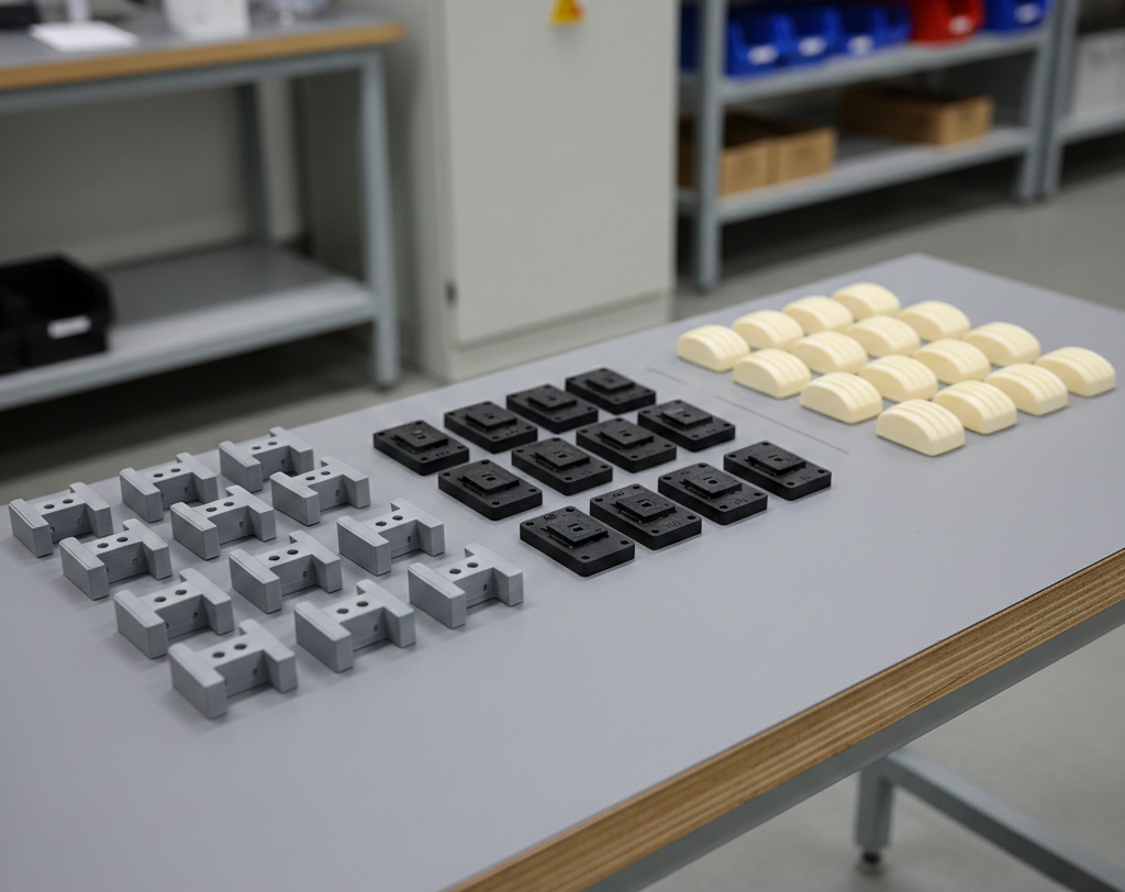 Varianten seriennaher Kunststoffbauteile als Kleinserie zur Serienüberleitung im industriellen 3D-Druck